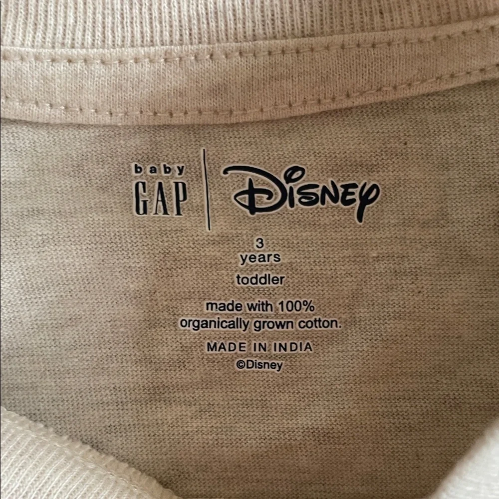Baby Gap Disney Minnie Mouse Kids Tee - Cream and Pink. Size 3